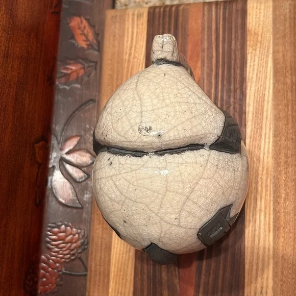 Gerhard De Beer Crazy Clay Elephant Raku Pottery Figurine 4" x 5.5" - Picture 8 of 8